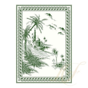 Полотенце кухонное 50х70см, 2шт. коллекции Les Depareillees Vert бренда Gien