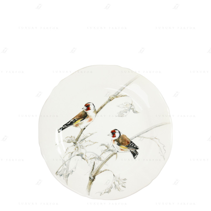 Тарелка закусочная 23,2см коллекции Les Oiseaux De La Foret бренда Gien