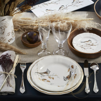 Тарелка закусочная 23,2см коллекции Les Oiseaux De La Foret бренда Gien