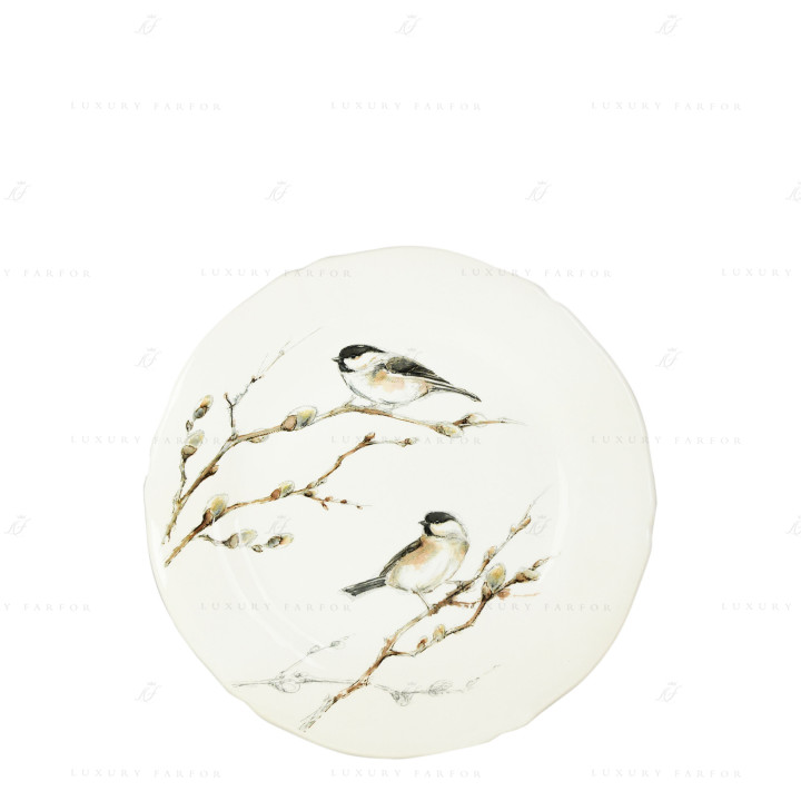 Тарелка закусочная 23,2см коллекции Les Oiseaux De La Foret бренда Gien