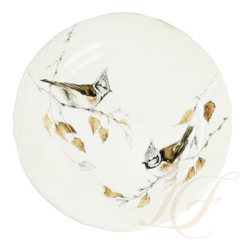 Тарелка закусочная 23,2см, 4шт. коллекции Les Oiseaux De La Foret бренда Gien