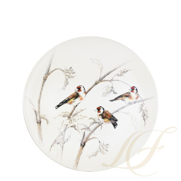 Блюдо для пирога круглое 30см коллекции Les Oiseaux De La Foret бренда Gien