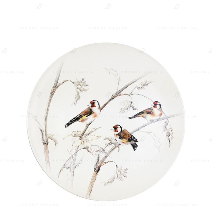 Блюдо для пирога круглое 30см коллекции Les Oiseaux De La Foret бренда Gien