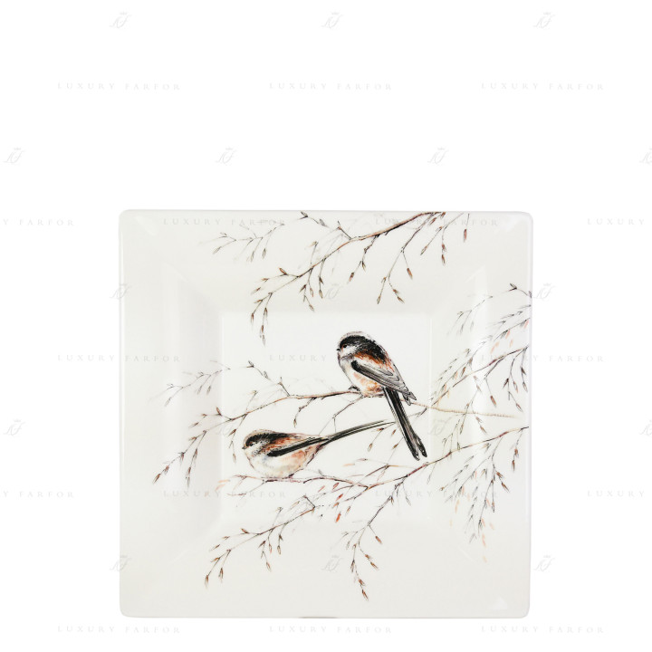 Чаша квадратная 22см коллекции Les Oiseaux De La Foret бренда Gien