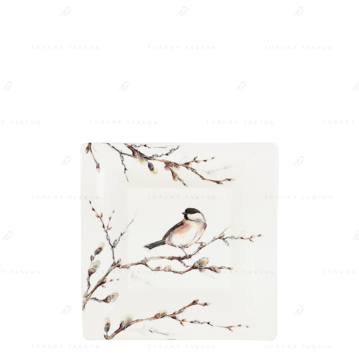 Чаша квадратная 17см коллекции Les Oiseaux De La Foret бренда Gien