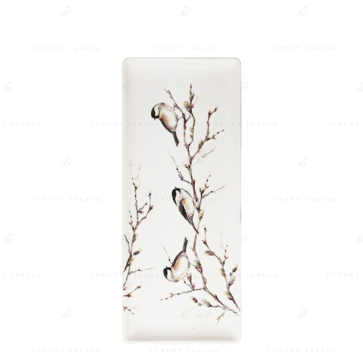 Блюдо для пирога 36х15,5см коллекции Les Oiseaux De La Foret бренда Gien