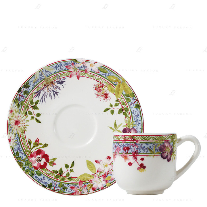 Чашка эспрессо с блюдцем 0,08л, 2шт. коллекции Millefleurs бренда Gien
