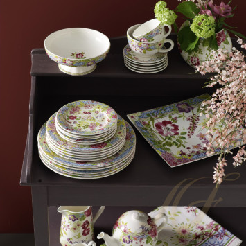 Блюдо прямоугольное 29,5х26,5см коллекции Millefleurs бренда Gien