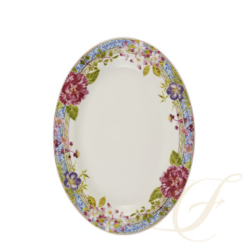 Блюдо овальное 37см коллекции Millefleurs бренда Gien