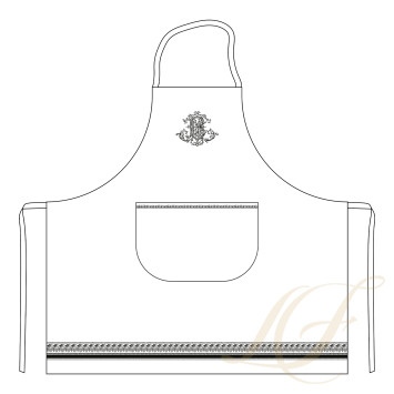 Фартук 82х77см коллекции Monogramme бренда Gien