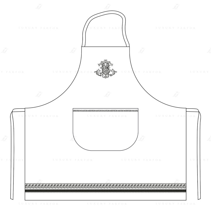 Фартук 82х77см коллекции Monogramme бренда Gien