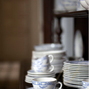 Чашка чайная с блюдцем 0,16л, 2шт. коллекции Oiseau Bleu бренда Gien