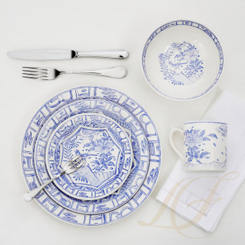 Тарелка закусочная 22см коллекции Oiseau Bleu бренда Gien