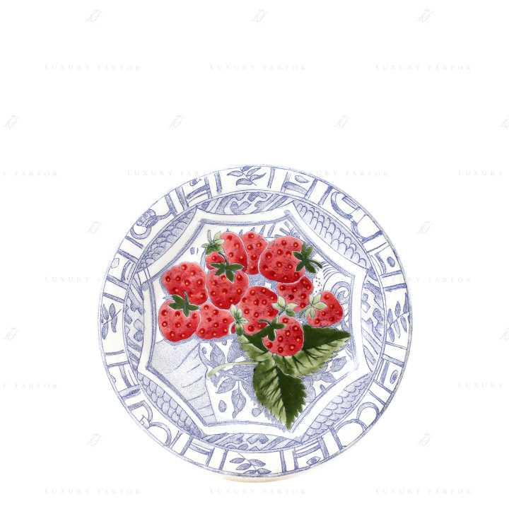 Тарелка закусочная 22см коллекции Oiseau Bleu Fruits бренда Gien