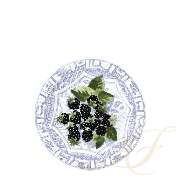 Тарелка закусочная 22см коллекции Oiseau Bleu Fruits бренда Gien