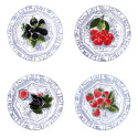 Тарелка десертная 16,5см, 4шт. коллекции Oiseau Bleu Fruits бренда Gien