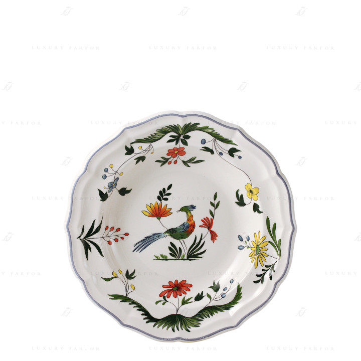 Тарелка глубокая 22,5см коллекции Oiseaux De Paradis бренда Gien
