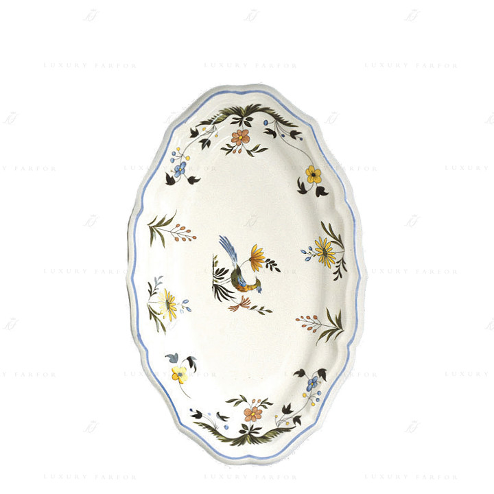 Блюдо овальное 36см коллекции Oiseaux De Paradis бренда Gien