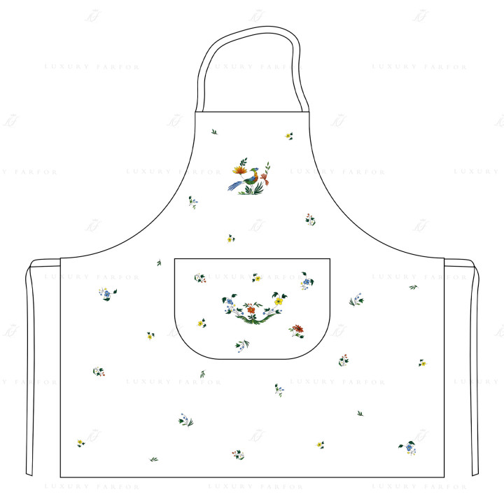 Фартук 82х77см коллекции Oiseaux De Paradis бренда Gien