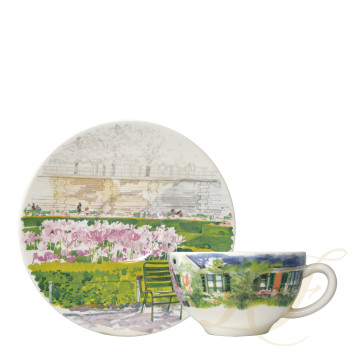 Чашка для завтрака с блюдцем 0,26л, 2шт. коллекции Paris A Giverny бренда Gien