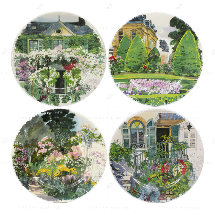 Тарелка закусочная 22см, 4шт. коллекции Paris A Giverny бренда Gien