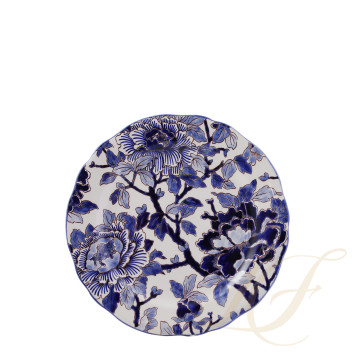 Тарелка закусочная 22,4см коллекции Pivoines Bleues бренда Gien