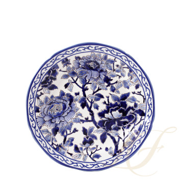 Тарелка главная 28,4см коллекции Pivoines Bleues бренда Gien