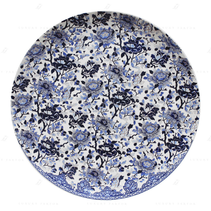 Тарелка настенная 88см коллекции Pivoines Bleues (Лимитированная серия на 100 пред.) бренда Gien