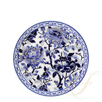 Блюдо для пирога круглое 30см коллекции Pivoines Bleues бренда Gien