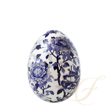 Яйцо декоративное 25см коллекции Pivoines Bleues (Лимитированная серия на 200 пред.) бренда Gien