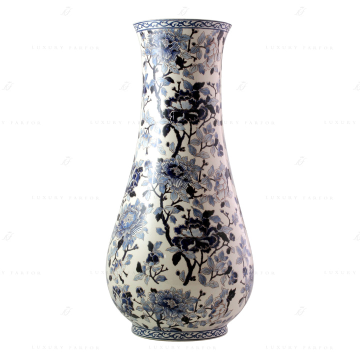 Ваза 61см коллекции Pivoines Bleues (Лимитированная серия на 200 пред.) бренда Gien