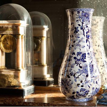 Ваза 61см коллекции Pivoines Bleues (Лимитированная серия на 200 пред.) бренда Gien