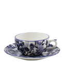 Чашка чайная с блюдцем 0,13л коллекции Pivoines Bleues бренда Gien