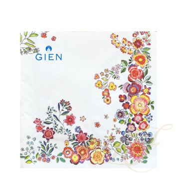 Салфетки 33х33см, 20шт., 12 упаковок коллекции Poesie бренда Gien