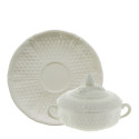 Чаша бульонная с блюдцем и крышкой 0,2л, 2шт. коллекции Pont Aux Choux бренда Gien