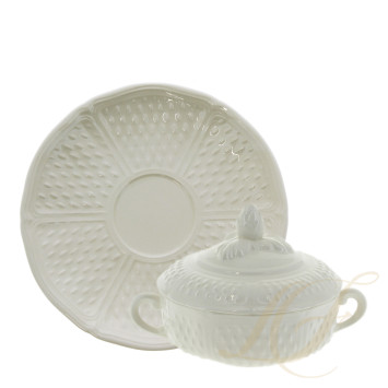 Чаша бульонная с блюдцем и крышкой 0,2л, 2шт. коллекции Pont Aux Choux бренда Gien