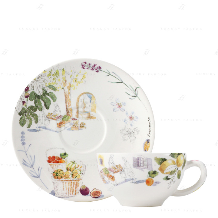 Чашка для завтрака с блюдцем 0,26л, 2шт. коллекции Provence бренда Gien