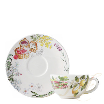 Чашка чайная с блюдцем 0,16л, 2шт. коллекции Provence бренда Gien