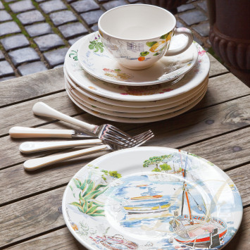 Чашка чайная с блюдцем 0,16л, 2шт. коллекции Provence бренда Gien