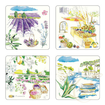 Подставка для стакана 10см, 4шт. коллекции Provence бренда Gien