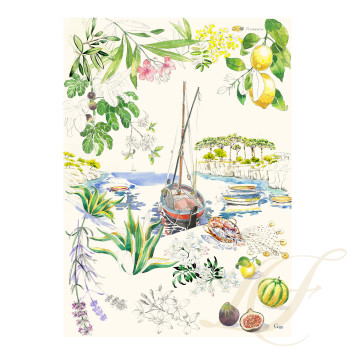 Полотенце кухонное 50х70см, 2шт. коллекции Provence бренда Gien