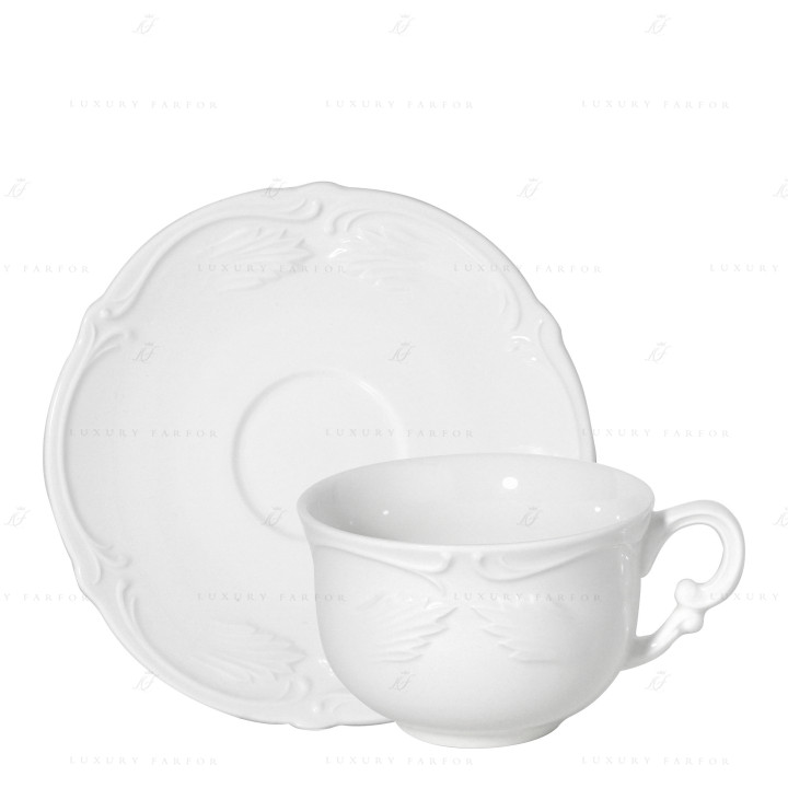 Чашка для завтрака с блюдцем 0,4л, 2шт. коллекции Rocaille бренда Gien