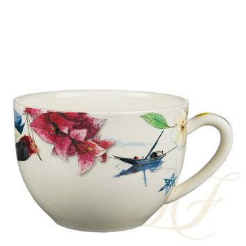 Чашка с блюдцем 0,45л коллекции Route Des Indes бренда Gien