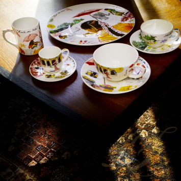 Чашка эспрессо с блюдцем 0,08л, 2шт. коллекции Route Des Indes бренда Gien