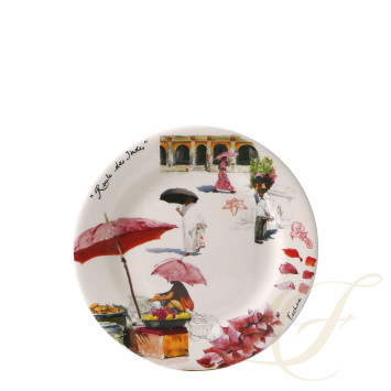 Тарелка закусочная 22см коллекции Route Des Indes бренда Gien