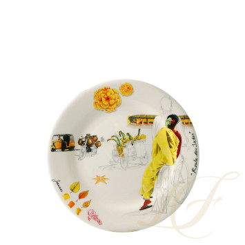 Тарелка закусочная 22см коллекции Route Des Indes бренда Gien