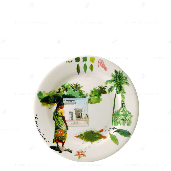 Тарелка закусочная 22см коллекции Route Des Indes бренда Gien