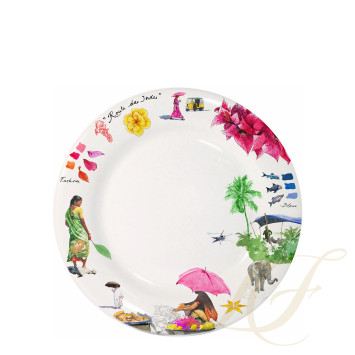 Тарелка главная 27,4см коллекции Route Des Indes бренда Gien