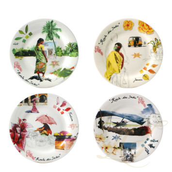 Тарелка десертная 16,5см, 4шт. коллекции Route Des Indes бренда Gien