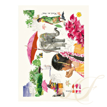 Бегунок для стола 36х51см, 2шт. коллекции Route Des Indes бренда Gien